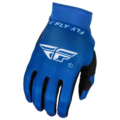 Fly Racing 2025 Pro Lite Motocross Handschuhe Blau Weiß MX Off-Road