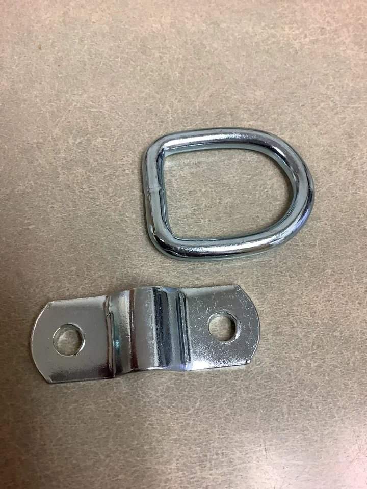Cuerda CURT 83730 Anillo en D Acabado de Zinc a Granel para Gestión de Carga - 1200lbs. Capacidad Foto 2 de 3