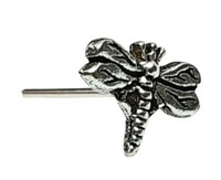 Libelle Nasenstecker Transformation Insekt 22 G (0,6 Mm) 925 Silber Gerade Pi...