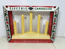 Vintage Imperial Electric 5 Lighted Candolier Holiday Decor