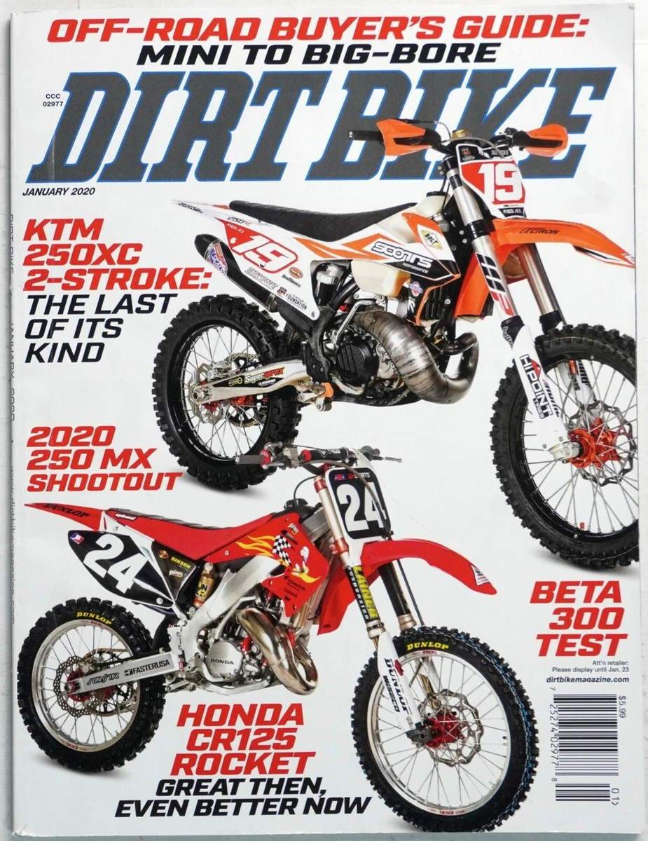 Dirt Bike January 2020 Motocross Magazine Honda CR125 KTM 250XC eBay