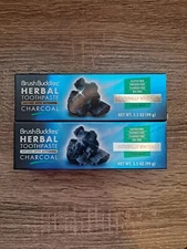 TOOTHPASTE BRUSH BUDDIES HERBAL 3.5oz Activated Charcoal Cool Mint