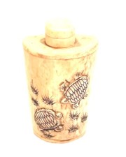 ARTE ORIENTALE BOTTIGLIETTA DA FIUTO TABACCHIERA O PER PROFUMO AVORIO VEGETALE