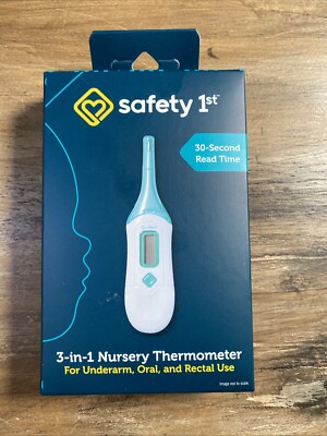 SAFETY 1st 3-in-1 THERMOMETER  NEW   Nursery Temperatures for Baby