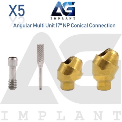 5 Angular Multi Unit Prosthetic System 17° Conical Connection NP Screw 1.6m