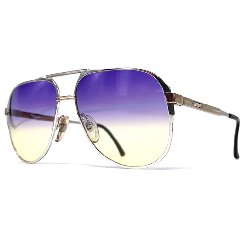 NOS vintage CARRERA 5320 VARIO sunglasses - 80s W.Germany - Silver/Purple/Yellow - Picture 5 of 9