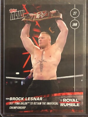 2019 Topps Now WWE #6 Brock Lesnar Royal Rumble