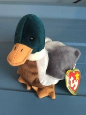 TY BEANIE BABIES RARE RETIRED 1998 JAKE THE DUCK WITH PE PELLETS