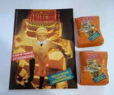 Album stickers Indiana Jones Chronicles + 100 enveloppes d'Argentine 1993 - Photo 1/4