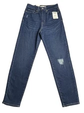 NWT Signature Gold by Levi Strauss Juniors Mom Jeans Super stretch size 5/ W27