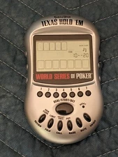 World Series of Poker Texas Hold 'em Handeheld Game by Excalibur Model No. 399