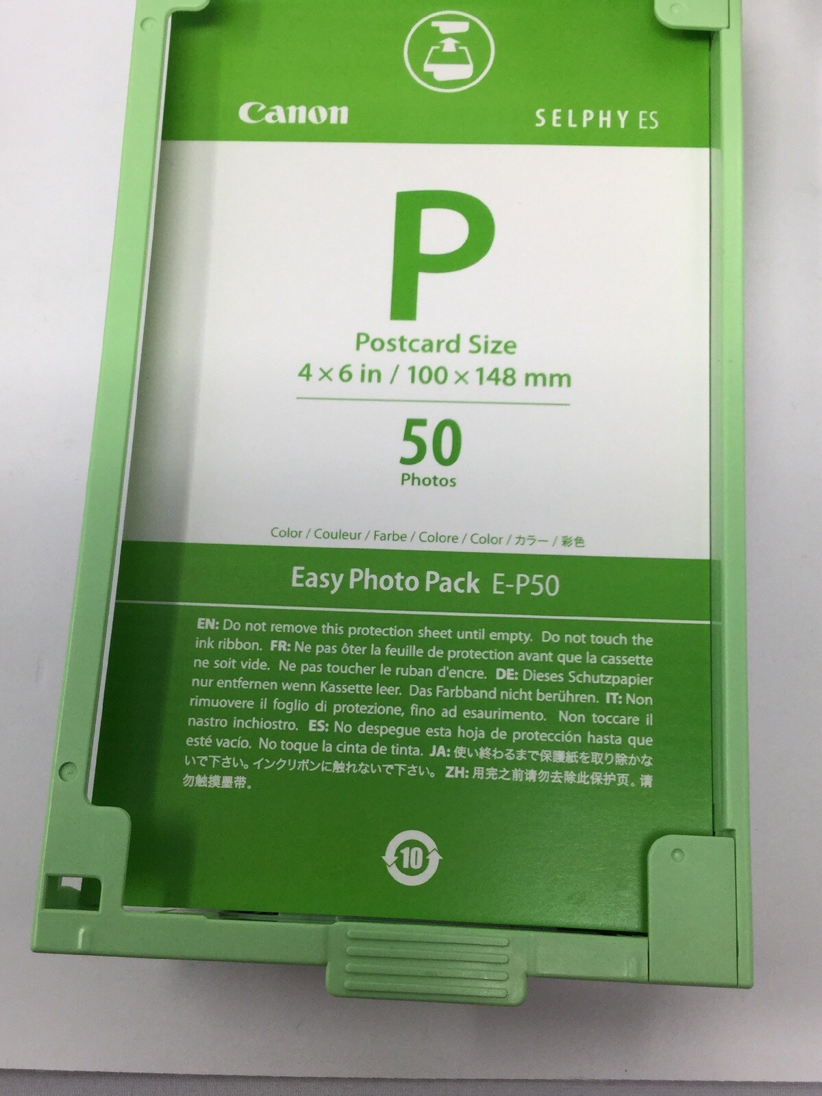 Canon SELPHY ES1 Digital Compact Photo Thermal Printer Silver White