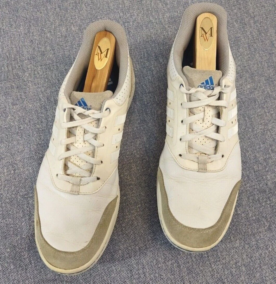 adidas Gripmore 2 White Leather Spikeless Golf Shoes Mens US 13 EU 48