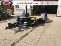 EQUPIMENT/CAR HAULER SURE TRAC 62" X 10' STEEL TILT DECK