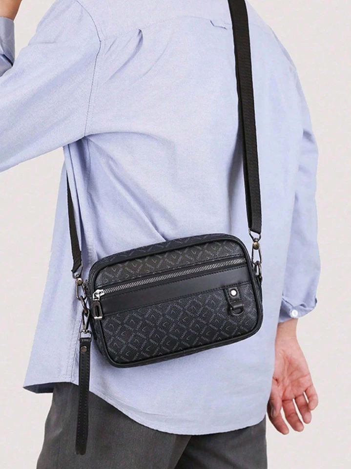 Bolso Monedero Carteras Para Hombre Billetera en Piel de Cuero Bolsas de Mano - Imagem 2 de 4