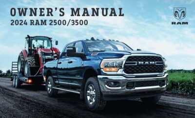 #ad 2024 Dodge Ram 2500 3500 Owners Manual User Guide Reference Operator Book $57.00
