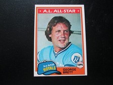 GEORGE BRETT 1981 TOPPS BASEBALL CARD # 700 NM