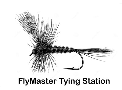 FLY FISHING TYING STATION - RIGHT HANDED CUSTOM DESIGNED  - SOLID SURFACE
