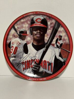 KEN GRIFFEY JR BRADFORD EXCHANGE 6 PLATE SET CINCINNATI REDS by