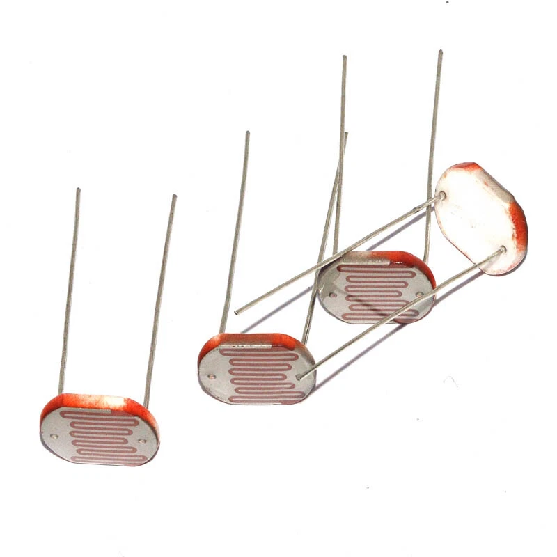 4x Photorésistance LDR CDS 5mm - Capteur Lumière-dépendant - Marque Uxcell - Neuf