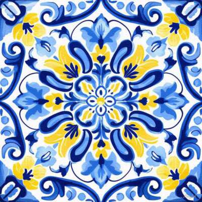 Pattern Art Accent & Decor Tile Roozbeh Bahramali Glass Wall Floor OB-ROZ391AT