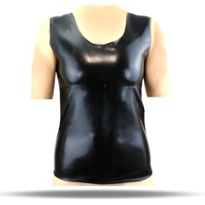 LatexDreamwear - Latex Unterhemd Hemd Latexshirt Latexunterhemd Shirt schwarz