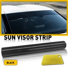 60x10 Car Window Tint Windshield Sun Visor Vinyl Pvc Decal Strip Sticker Black 60x10 Car Window Tint Windshield Sun Visor Vinyl Pvc Decal Strip Sticker Black