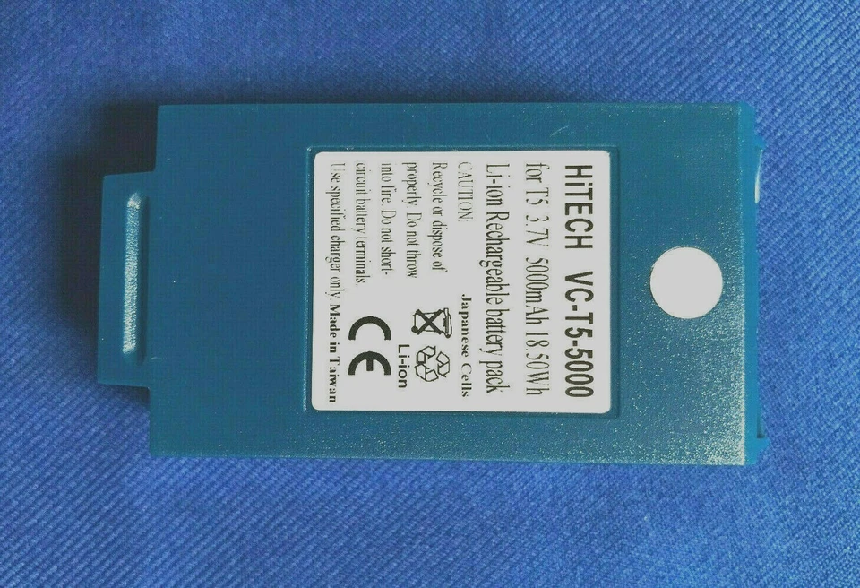 6 baterias Hitech VOCOLLECT/Honeywell T5 #730022,136020805B (Japão Li 5Ah18.5Wh) - Imagem 2 de 3
