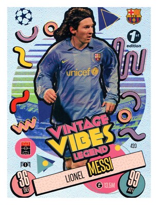 Vintage Lionel Messi Vibes Legend 1st Edition Attax 24/25 Match