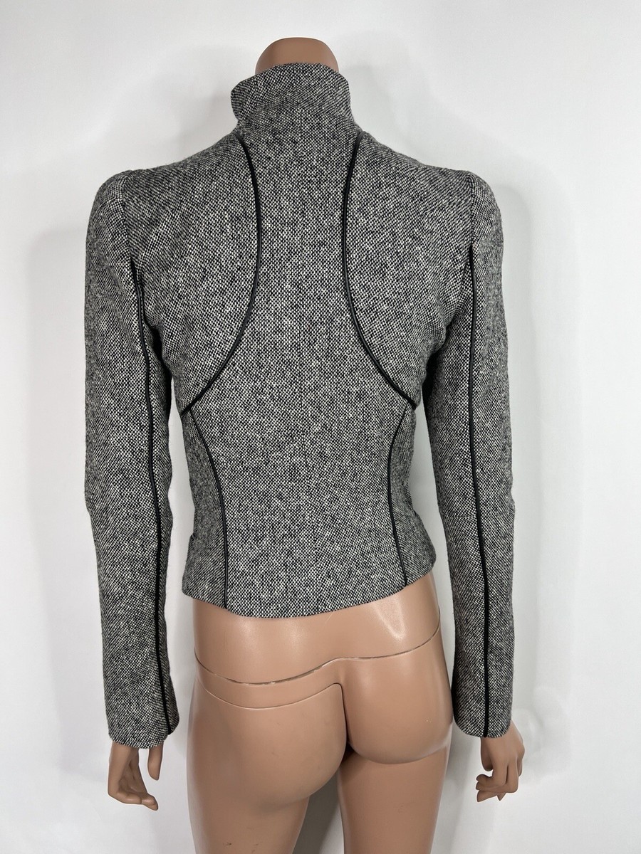 Vtg Alexander McQueen 2004 Gray Wool Jacket 40 S | eBay