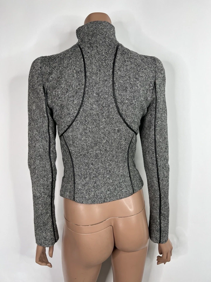 Chaqueta de lana gris 40 S Alexander McQueen 2004 de colección Foto 3 de 4