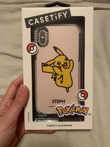 Pokemon X Casetify Iphone X Xs Pink Pikachu Impact Case Limited Edition Rare Ebay