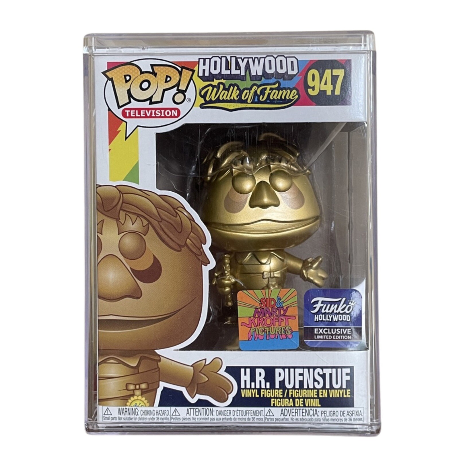 Funko Pop! Hollywood Walk Of Fame #947 H.r. Pufnstuf (Exclusive Limited Edition)