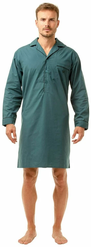 Mens PLAIN LIGHTWEIGHT SUMMER NIGHTSHIRT SIZES M,L,XL,XXL - Image 4 of 4