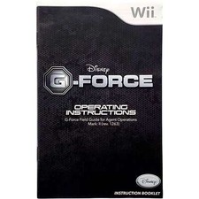 Manual Only G-Force - Nintendo Wii Pristine Tested Authentic