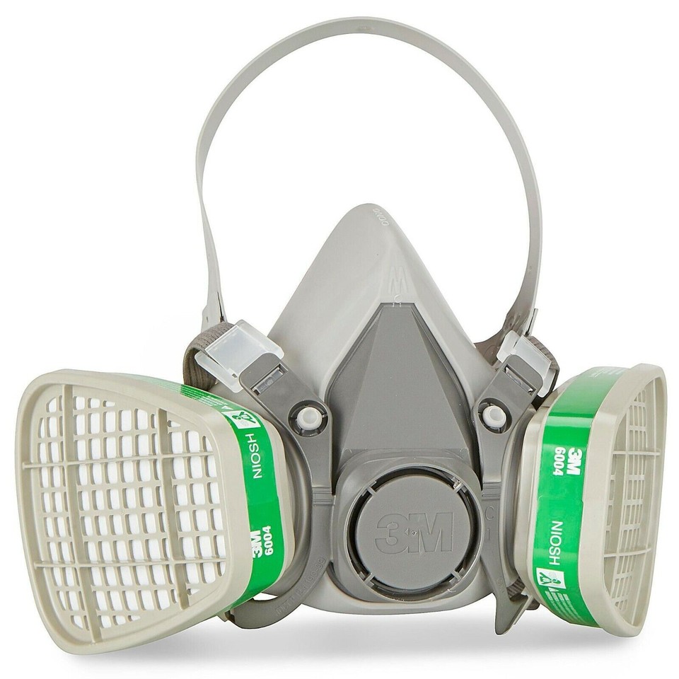 3M Reusable Construction Industrial Half Face Respirator Mask Filter ...