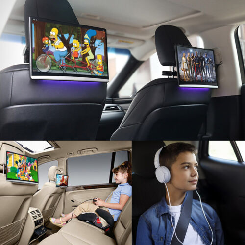 13,3 pouces appuie-tête de voiture lecteur moniteur arrière de voiture vidéo USB TF WIFI BT Androind 11  - Photo 1 sur 19