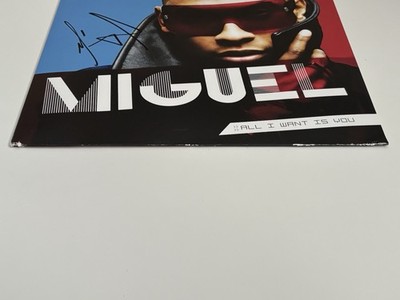 Miguel All I Want Is You LP Red Vinyl Signed Autographed JSA COA