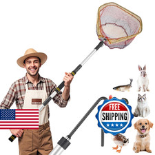 Frebuta Chicken Catcher Net,37 to 93in Chicken Catcher Leg Hook Extra Long Handl