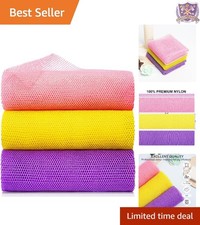 African Bath Sponge Nylon Exfoliating Net Long Wash Cloth Body Scrubber