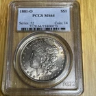1881-O Morgan Silver Dollar PCGS MS64 New Orleans US Mint