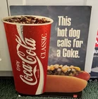 Vintage 90s Coca-Cola “This Hot Dog Calls For A Coke” Restaurant Ad Sign