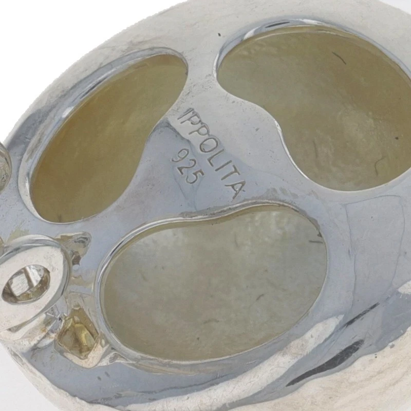 Ippolita Large Dome Stud Earrings - Sterling 925 Circles Non-Pierced Clip-Ons - Image 4 of 4