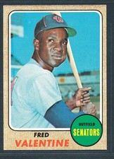 1968 Topps #248 FRED VALENTINE Washington Senators ~ EX-MT
