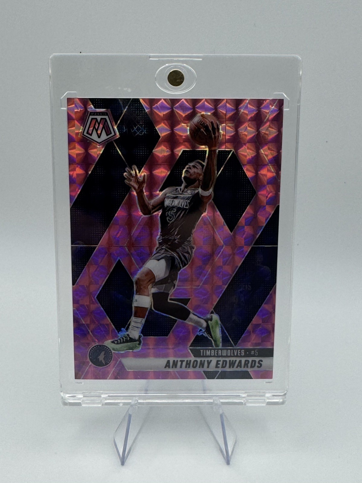 Anthony Edwards 2024-25 Panini Mosaic Pink /175 Base Set #36 Timberwolves