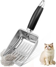 Stainless Steel Cat Litter Scoop,Metal Cat Litter Scoop,Kitty Metal Scooper U