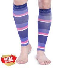 Doc Miller Calf Compression Sleeve 20-30mmHg Graduated Support 1 Pair