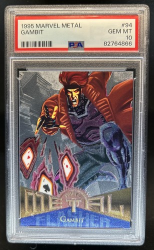 1995 Fleer Metal Marvel Gambit #94 PSA 10 GEM MINT