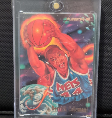 1994-95 Fleer Pro Vision On The Rise Insert Derrick Coleman Nets #4 of 9