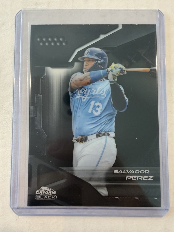2026 Topps Chrome Black Salvador Perez #71 Base Kansas City Royals